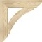 Ekena Millwork Thorton Slat Rough Sawn Bracket w/ Offset Brace, Douglas Fir, 6"W x 22"D x 22"H BKT0604X22X22THR06RDF - alternate 3